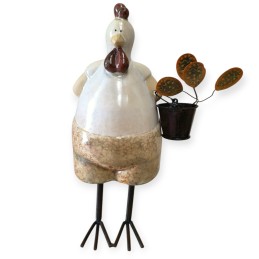 poule en céramique