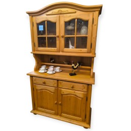 Buffet / vitrine en pin