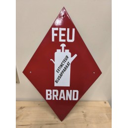 Plaque émaillée "Feu"