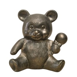 Tirelire ourson en métal