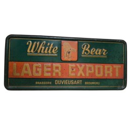 Plaque publicitaire bière...