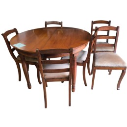 Table ronde extensible + 6...