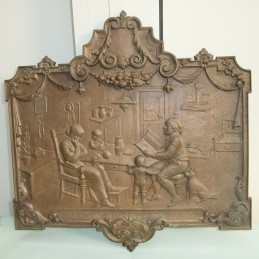 Plaque en bronze