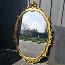Grand miroir ovale style...